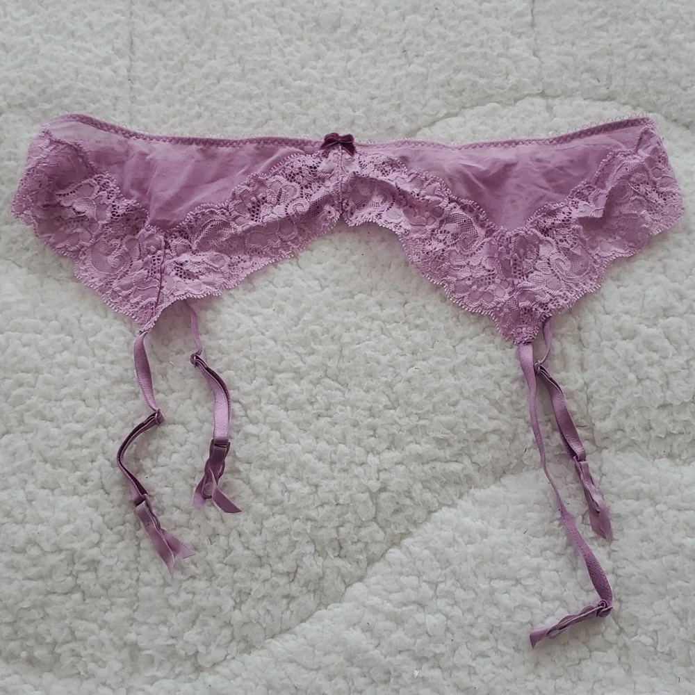 Victoria's Secret Purple/Fushia Garter Belt Bundle - Picture 8 of 17